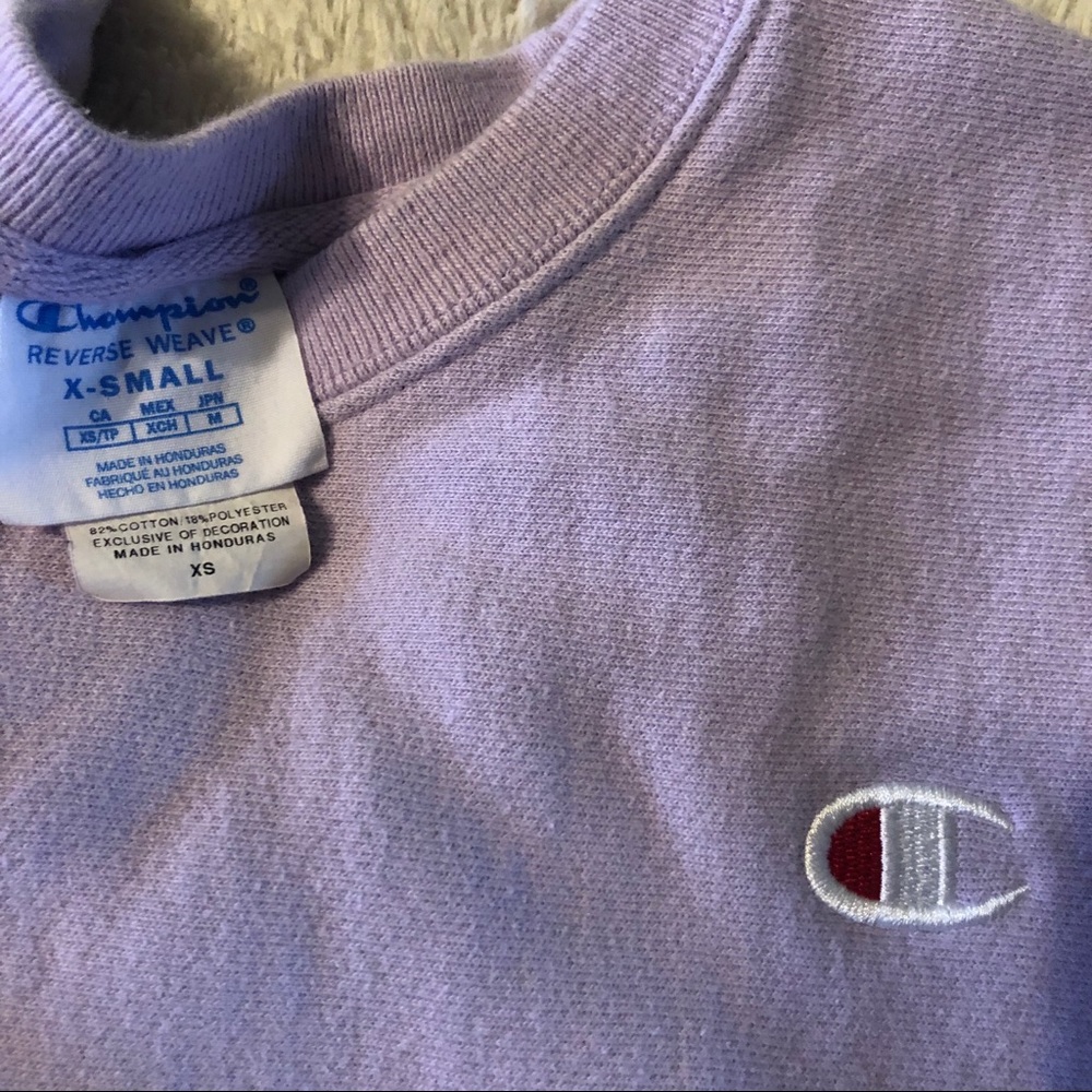 Champion sweatshirt light purple